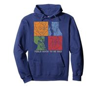 Los villanos de Disney se sienten bien siendo malos paneles Sudadera con Capucha, Unisex para adultos, Azul Marino, S