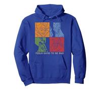 Los villanos de Disney se sienten bien siendo malos paneles Sudadera con Capucha, Unisex para adultos, Azul Real, M