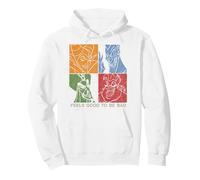 Los villanos de Disney se sienten bien siendo malos paneles Sudadera con Capucha, Unisex para adultos, Blanco, S