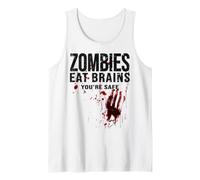 Los Zom omen Cerebros Estas A Salvo Camiseta Camiseta sin Mangas