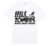 Los Zom n patineta odian la Comida rápida Comfort Colors Adult Heavyweight T-Shirt