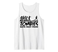 Los Zombis odian la Comida rápida Camiseta sin Mangas