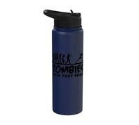 Los zombis odian la comida rápida Stainless Steel Insulated Water Bottle