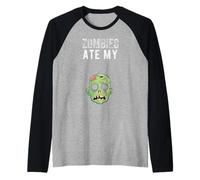 Los Zombis se comieron mi páncreas, Divertido, Diabetes, niña, niño y Mujer Camiseta Manga Raglan