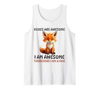 Los Zorros Son Impresionantes Soy Impresionante por lo Tanto, Soy una Mujer Zorro Camiseta sin Mangas