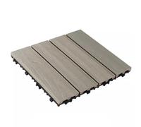 Losas y tablones de tarima sintética, Baldosas entrelazadas de bricolaje for ducha de balcón interior y exterior Multicolor 4-15 piezas(Ancient Wood Color,7 pieces)