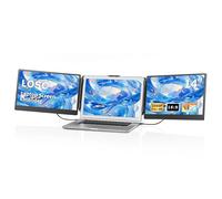 LOSC Extensor de pantalla para laptop, monitor portátil para laptop con panel IPS de 14 pulgadas FHD 1080P triple monitor para laptop para Windows, Mac, oficina, viaje de negocios (S2)