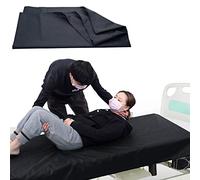 [LOSCHEN] Hoja deslizante tubular para transferencia de pacientes, hospitales y cuidado en el hogar (27.5x51 pulgadas (70x130 cm), negro)