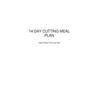 Lose Fat in 14 Days: Simple Meal Plan for Effective Fat Loss | 14-Day Diet Plan with Shopping List and Meal Prep
