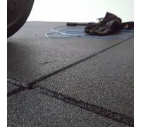 loseta de Caucho 100 x 100 cm.(Borde Liso) máxima Resistencia de 30 mm. (Uso Profesional y domestico)