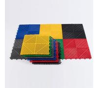 Loseta De PP Losetas Valla Protectora Ventana De Seguridad El Plastico, Baldosa De Jardín De Enclavamiento Drenaje Rápido Interior Exterior para Terraza Cocina SPA Baño(White,5 PCS)