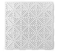 Loseta económica Blanca (30 x 30 x 1,5 cm) - Baldosa para colocar en suelos de piscinas, terrazas y zonas húmedas