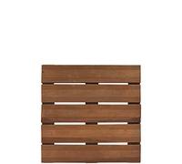 LOSETA MADERA BOLENIA RANURADA MARRON 50X50 CM