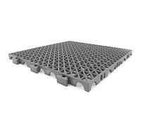 Loseta Reforzada PVC Gris (33x33x2cm) - Suelos de garajes, lavaderos de Coches, almacenes. Zonas de Trabajo y Alto tránsito
