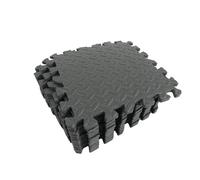 Losetas De Caucho Las Tejas de Espuma EVA Que entrelazan no se Deslizan for los Deportes la Aptitud(Black,6PCS)