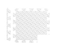 Losetas De Caucho Resbalón Colorido de la Estera del Rompecabezas EVA 4-20Pcs no for el Piso casero(White-30x30cm,20PCS)