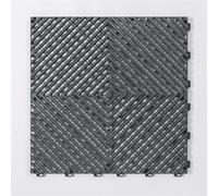 Losetas entrelazadas for Suelo de Garaje, Alfombrilla for lavadero Coches, losa multifunción, 1,8 cm Grosor(Grey,200pcs)