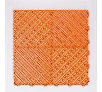 Losetas entrelazadas for Suelo de Garaje, Alfombrilla for lavadero Coches, losa multifunción, 1,8 cm Grosor(Orange,200pcs)