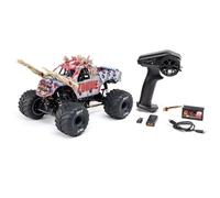 Losi 1/18 Mini LMT Zombie 2S 4X4 RTR Brushed Monster Truck Batería y Cargador Incluido Rojo LOS01026T4