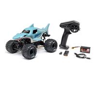 LOSI 1:8 Mini LMT Megalodon Monster Jam Truck 2S 4x4 Ready to Run, Motor de Cepillo, Incluye batería y Cargador