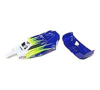 LOSI- Body & Wing, Blue/White: Mini-B Accesorios para Kit de construcción, Multicolor (Horizon Hobby LOS210019)
