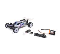 Losi RC Car Micro-B 2WD Buggy, Silver RTR (Todo lo Necesario para Correr está Incluido), LOS00007T2