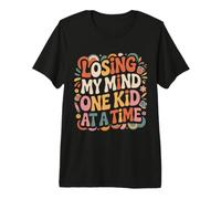 Losing My Mind One Kid At A Time Caos de crianza Camiseta Premium