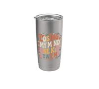 Losing My Mind One Kid At A Time Caos de crianza Vaso térmico de acero inoxidable de doble pared