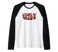 Losing My Religion Red Graffiti Street Art Design Camiseta Manga Raglan