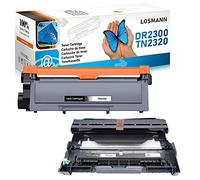 LOSMANN 1x Tóner + 1x Tambor Compatible para Brother TN-2320 DR-2300 | para MFC-L2700DN MFC-L2700DW MFC-L2720DW MFC-L2740DW HL-L2300D HL-L2340DW HL-L2360DN HL-L2365DW DCP-L2500D DCP-L2540DN
