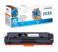 LOSMANN 203X Tóner Compatible para HP 203X CF540X 203A CF540A para HP Color Laserjet Pro MFP M281fdw MFP M280nw MFP M281cdw MFP M281fdn, HP Color Laserjet Pro M254dw M254