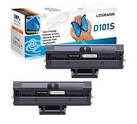 LOSMANN 2X tóner Compatible con Samsung D101S MLT-D101S ML-2161 para ML-2160 ML-2162 ML-2164 ML-2164W ML-2165 ML-2165W ML-2168 SCX-3400 SCX-3400F SCX-3401 SCX-3405 3405F SCX-3405FW