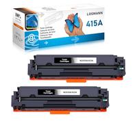 LOSMANN 415A con Chip Cartucho de tóner Compatible para HP 415A 415X W2030A W2030X Reemplazo para HP Color Laserjet Pro MFP M479fdw M479fnw M479fdn M479dw M454dn M454dw M479 M454 (Negro, 2-Pack)
