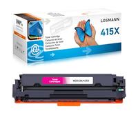 LOSMANN 415X Cartucho de tóner Compatible para HP 415X 415A W2033X W2033A Cartucho de tóner de Repuesto para Color Laserjet Pro MFP M479fdw M479fnw M479fdn M479dw M454dn M454dw M479 M454 (Magenta)