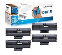 LOSMANN 4X tóner Compatible para Samsung D101S MLT-D101S ML-2161 para ML-2160 ML-2162 ML-2164 ML-2164W ML-2165 ML-2165W ML-2168 SCX-3400 SCX-3400F SCX-3401 SCX-3405 3405F SCX-3405FW