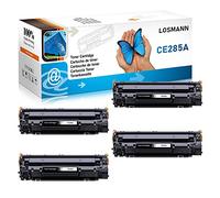 LOSMANN 4x Toner negro Compatible para HP 85A CE285A para HP LaserJet Pro P1005 P1006 P1102W P1102 M1132MFP M1217NFW M1212NF M1213NF M1132 P1100 M1136 M1210 M1212 M1130 M1134