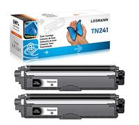 LOSMANN Cartucho de Tóner Compatible para Brother TN241 TN245 TN242 TN246 para Brother DCP-9020CDW DCP-9015CDW HL-3140CW HL-3150CDW HL-3170CDW MFC-9130CW MFC-9140CDN MFC-9330CDW MFC-9340CDW (2 Negro)