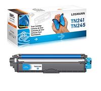 LOSMANN Cartucho de Tóner Compatible para Brother TN241 TN245 TN242 TN246 para Brother DCP-9020CDW DCP-9015CDW HL-3140CW HL-3150CDW HL-3170CDW MFC-9130CW MFC-9140CDN MFC-9330CDW MFC-9340CDW (1 Cian)