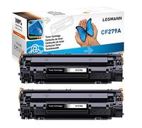 LOSMANN Cartucho Tóner Compatible para HP CF279A CF279 279A 79A LaserJet Pro M12 M12a M12w, MFP-M26nw M26a M26 (2x Negro)