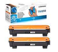 LOSMANN Cartuchos de tóner Compatible para Brother TN1050 TN-1050 para Brother DCP-1510 1510E 1512 1512A 1512E 1601 1610W 1612 1612W 1616NW HL-1110 1110E 1110R HL-1110 HL-1112 1112A HL-1112 (2 Negro)