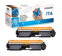 LOSMANN CF217A Cartuchos de tóner Compatible para HP 17A CF217A para HP Laserjet Pro MFP M130fw M130nw M130fn M130a, HP Laserjet Pro M102w M102a (2 Negro)