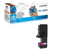 LOSMANN TK-5230 Magenta Cartucho de tóner Compatible con Kyocera TK5230M TK5220M para Kyocera Ecosys P5021cdw P5021cdn, Kyocera Ecosys M5521cdw M5521cdn Printers (1 Magenta)