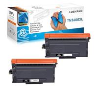 LOSMANN TN-3600XL Toner Compatible para Brother TN3600 XL HL-L5215DN HL-L6210DW HL-L6410DN L6415DN HL-L5210DN L5210DW MFC-L5715DN MFC-L6710DW L6915DN MFC-L5710DN L5710DW P-L551 0DW EX910 (2 negros)