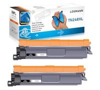 LOSMANN TN248XL Tóner Compatible para Brother TN-248 BK para Brother DCP-L3515CDW MFC-L3760CDW HL-L3215CW DCP-L3520CDW DCP-L3560CDW MFC-L8390CDW HL-L3240CDW MFC-L3740CDW HL-L3220CW (2 Negro)