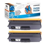 LOSMANN Toner Negro 2X Compatible con TN-336 TN-326 para Brother DCP-L8400CDN DCP-L8450CDW HL-L8250CDN HL-L8300 Serie HL-L8350CDW HL-L8350CDWT MFC-L8600CDW MFC-L8650CDW MFC-L8850CDW TN-321