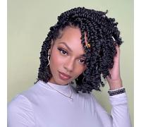 LOSMOEER Passion Twist - Pelo de ganchillo pretrenzado para mujer