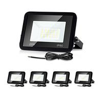 Lospitch Foco LED 10er exterior, 20W 1700LM súper brillante 3000K blanco cálido, foco de iluminación LED IP66 resistente al agua, para jardín garaje campo deportivo hotel [clase energética A ++]