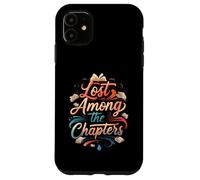 Lost Among The Chapters Book Lover Reading Design Carcasa para iPhone 11