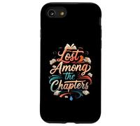 Lost Among The Chapters Book Lover Reading Design Carcasa para iPhone SE (2020) / 7/8