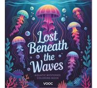 Lost Beneath the Waves: Aquatic Mysteries Coloring Book, Intricate Underwater Fantasy Coloring Book for Adults - Psychedelic Ocean Dreamscapes with ... Creatures, Jellyfish, and Hidden Treasures